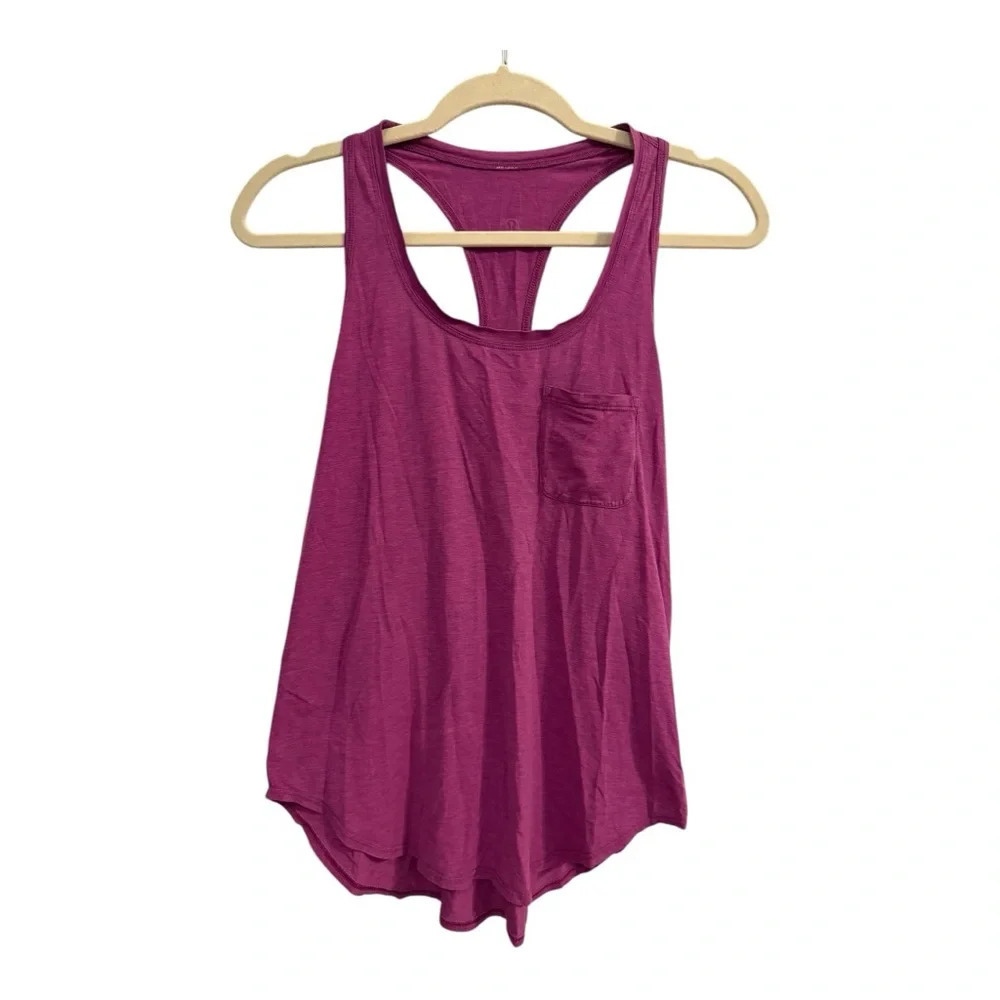 Lululemon Women’s Razor Back Tank Top Pink Plum